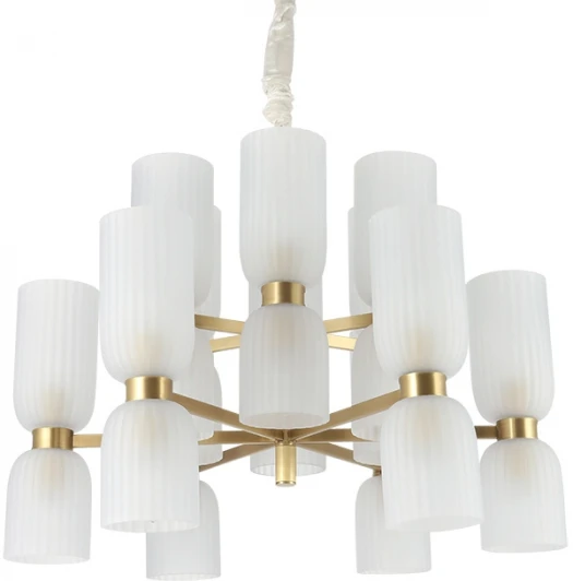 3646+6/C brass Подвесная люстра Newport 3640 3646+6/C brass (220V, на цепи)