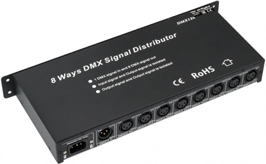 019502 Контроллер-распределитель LN-DMX-8CH (230V) (IP20 Металл) 019502 Arlight