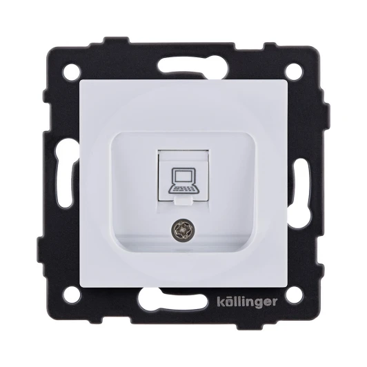 REA-016WH Розетка Ethernet RJ45 белый Kollinger REA-016WH для Aspekt, Eleganz, Reflex