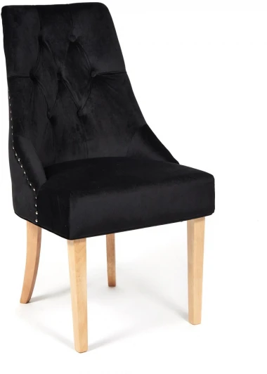 12964 Стул Secret De Maison Prima (mod. C004) черный (дерево береза, ткань: вельвет)