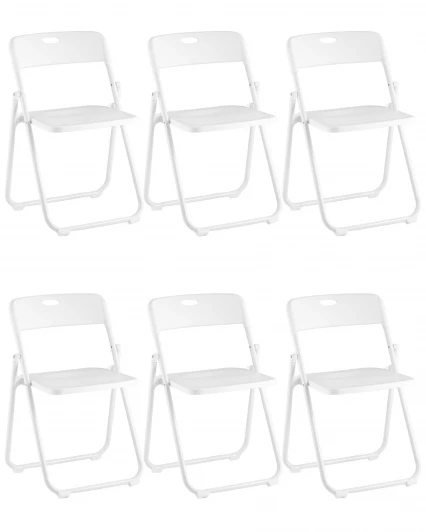 УТ000043164 Стул складной GJ-3017 белый 6 шт. Stool Group УТ000043164