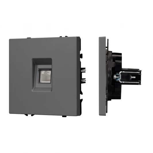 054307 Механизм компьютерной розетки SCT-NOBE-MPC1-SFPL-GR (RJ-45, CAT6) (Arlight) 054307