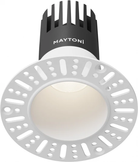 DL120-10W-4K-TRS-W Встраиваемый светильник под гипсокартон Maytoni Dip DL120-10W-4K-TRS-W (LED, 220V, круглые)