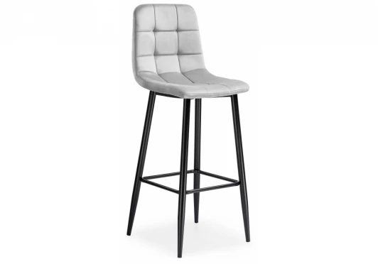 11984 Барный стул Woodville Chio light gray / black 11984