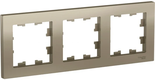 ATN000503 Рамка на 3 поста (шампань) Systeme Electric AtlasDesign ATN000503