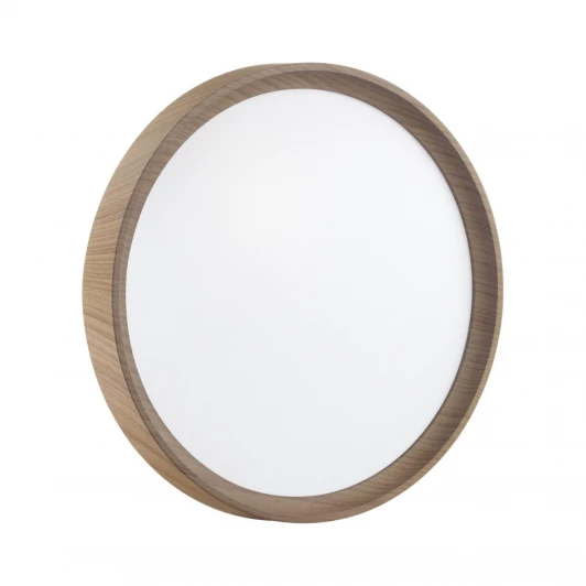 7603/CLN Настенно-потолочный светильник IP43 Sonex Woodi 7603/CLN пластик/белый/светл.коричневый под дер. LED 36Вт 4000К