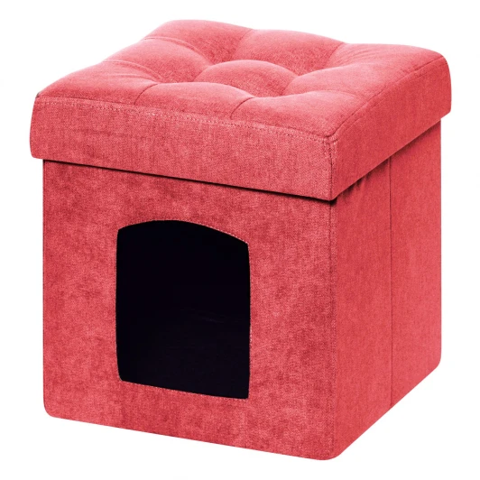 13638 Пуфик Dreambag складной Для Животных Коралловый Велюр 13638