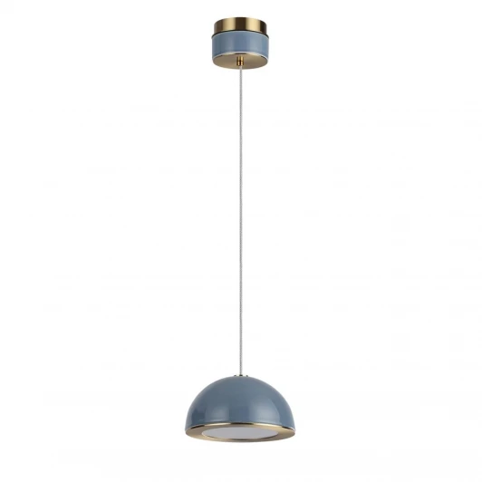 5452/6LA Подвесной светильник светодиодный Odeon Light Lulu 5452/6LA светлая бронза/синий/металл/керамика/акрил LED 6W 3000K