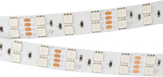 011205(2) Светодиодная лента RT-B120-15mm 24V RGB (28.8 W/m, IP20, 5060, 5m) (Arlight, Открытый) 011205(2)