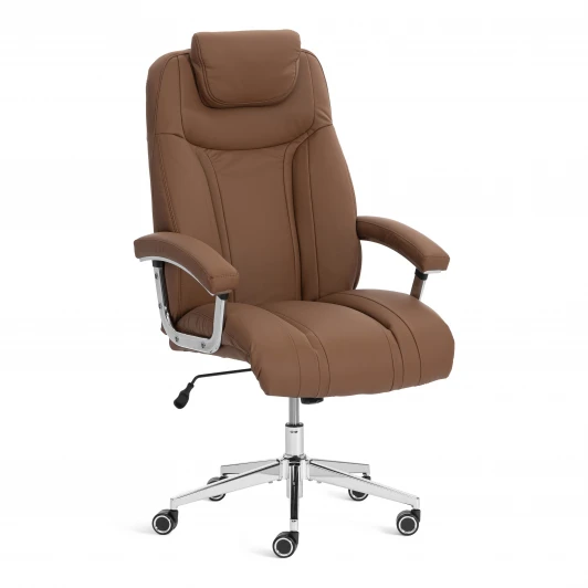 25697 Кресло Траст Люкс/Trust Lux экокожа LUX Classic 18-24, коричневый Tetchair 25697