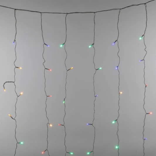 ULD-C3020-264/TTK MULTI IP44 Занавес светодиодный с эффектом мерцания, 3х2м. 264 светодиода, разноцветный свет Uniel ULD-C3020-264/TTK MULTI IP44