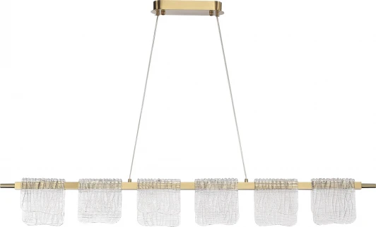 SL6021.203.36 Подвесной сетильник ST Luce Voile SL6021.203.36 золотистый/прозрачный LED 1*36W 4000K (220V, на проводе)