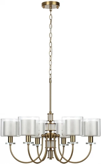 5088/6 Подвесная люстра Odeon Light Saga 5088/6 античная бронза/стекло E14 6*40W (220V, на цепи)