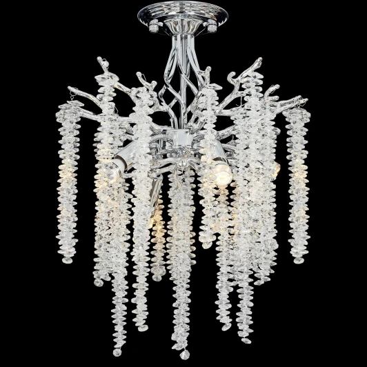 33001-0.3-400 CH Потолочная люстра на штанге хрустальная Reluce 33001-0.3-400 CH