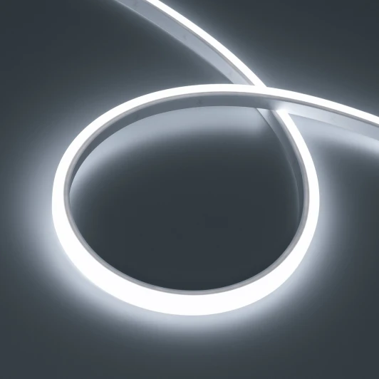 052432 Светодиодная лента герметичная WAVE-TOP-PU-A144-10x10mm 24V White5700 (5 W/m, IP68, 5m, wire x2) (Arlight, Вывод боковой) 052432