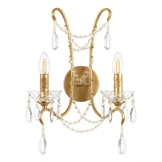 10430W Бра со стеклянными подвесками в форме подсвечника Loft It Foil 10430W (220V, подсвечник, свеча)