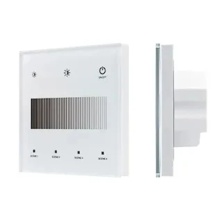 046561 Сенсорная панель INTELLIGENT ARLIGHT SMART-DALI-301-11-1G-4SC-DT6 Белая (230V, встраиваемая, 2.4G) (IARL, IP20 Пластик) 046561