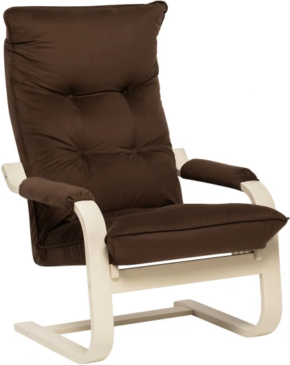 2500000118586 Кресло-трансформер Leset Оливер (Фанера,Березовый шпон,Металл,Велюр/Светло-коричневый) арт.2500000118586