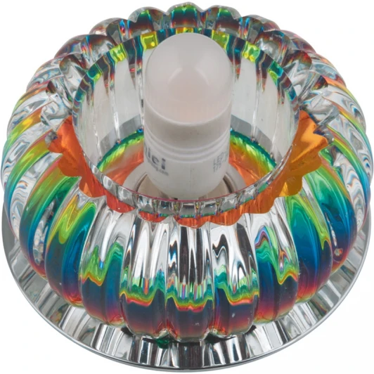 DLS-F115 G9 CHROME/RAINBOW Встраиваемый точечный светильник Fametto Fiore DLS-F115 G9 CHROME/RAINBOW