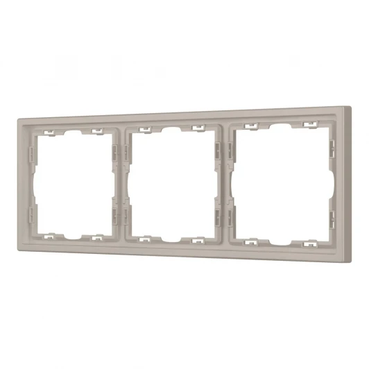 059458 Рамка пластиковая FRM-NOBE-SFPL-3-CA (Arlight, Кашемир) 059458