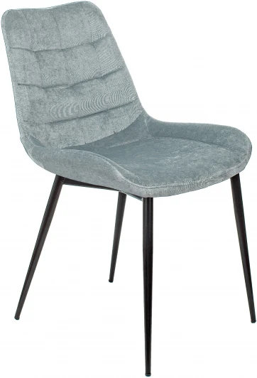 KF-6/LT28 Стул для кухни Бюрократ KF-6 серо-голубой Light 28 металл черный на ножках (KF-6/LT28)