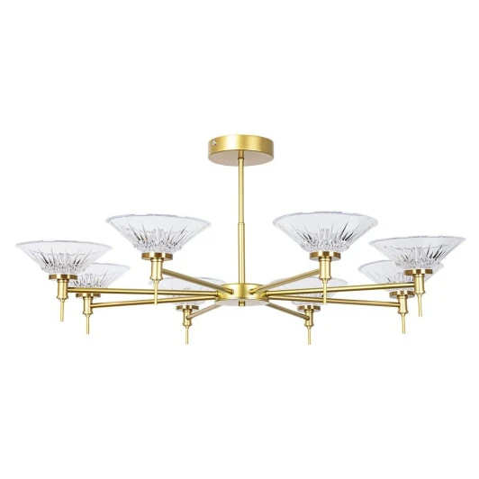 A2076PL-8GO Потолочная люстра светодиодная на штанге Arte Lamp Alessia A2076PL-8GO (220V)