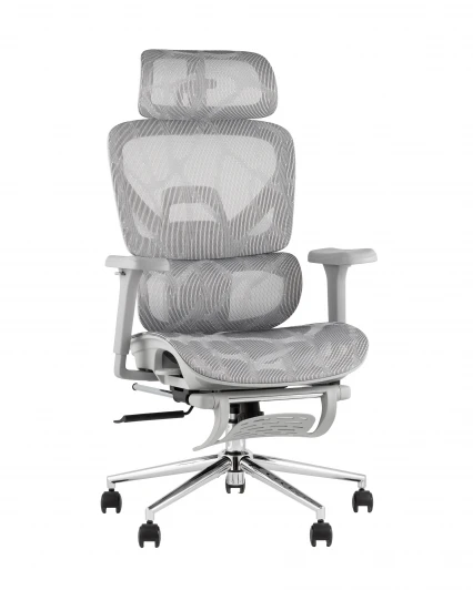 УТ000042054 Кресло офисное TopChairs Vertus серая сетка Stool Group УТ000042054