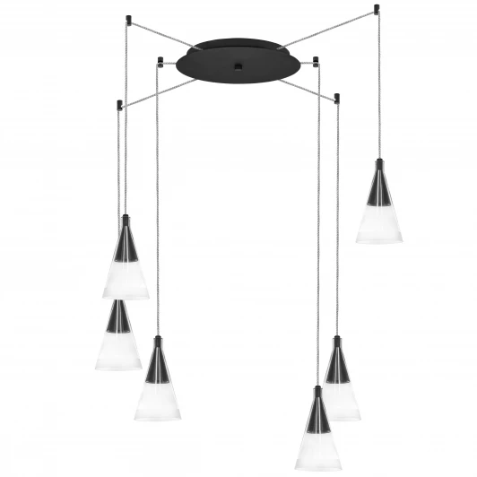 757067 Подвесная люстра Lightstar Cone 757067 (220V, на проводе, паук)