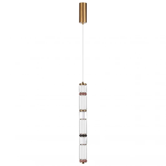 5455/18L Подвесной светильник Odeon Light Collier 5455/18L сатин.латунь/терракот/черный LED 22W 4000K COLLIER