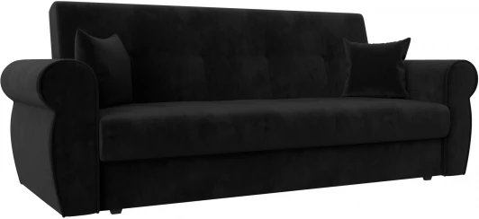 118347 Диван-книжка Лига-019 (Черный/Велюр) Лига Диванов арт.118347