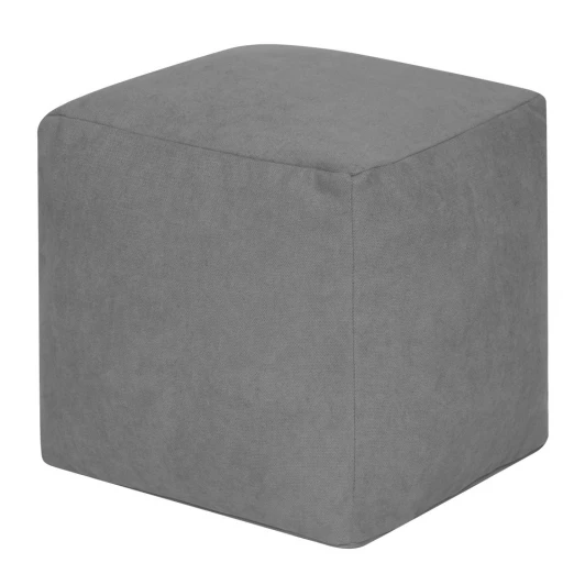 3923301 Пуфик Dreambag Куб Серый Велюр (Классический) 3923301