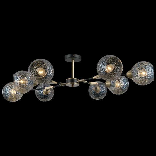 IL0253-8CSQ-79 BK AB Потолочная люстра на штанге ILLUMICO IL0253-8CSQ-79 BK AB (220V)