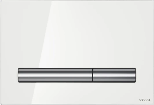 P-BU-PIL/Whg/Gl Кнопка смыва Cersanit Pilot P-BU-PIL/Whg/Gl белая