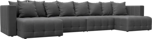 128860 Диван П-образный Лига-052 НПБ Лонг Лига Диванов (Замша) арт.128860