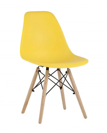 УТ000037590 Стул Eames Style DSW желтый (разборный каркас) Stool Group арт.УТ000037590