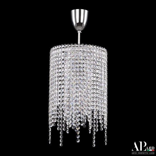 SH01.25.B.LED-DIM.Ni.Tube Потолочная люстра на штанге светодиодная с пультом APL LED Sicilia SH01.25.B.LED-DIM.Ni.Tube (220V, хрусталь)