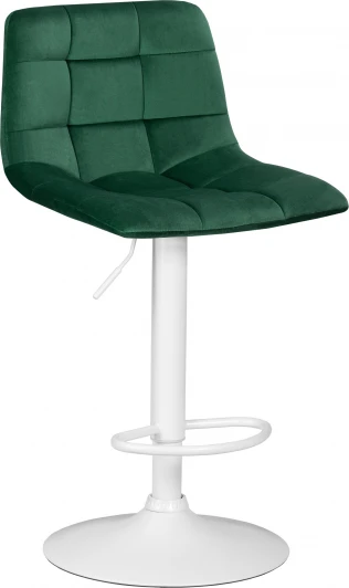 LM-5017_W-M_MJ9-88 Стул барный DOBRIN TAILOR WHITE (зеленый велюр (MJ9-88))
