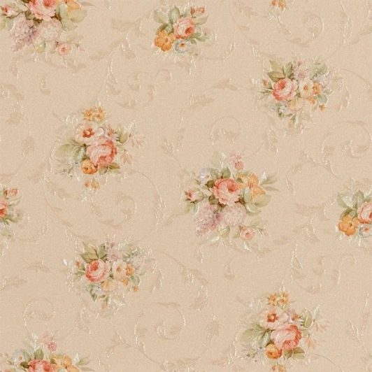 44637 Обои виниловые Zambaiti Satin Flowers III 44637 10,05 x 0,53 м
