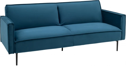 УТ000035884 Диван прямой Stool Group Кассель велюр синий УТ000035884
