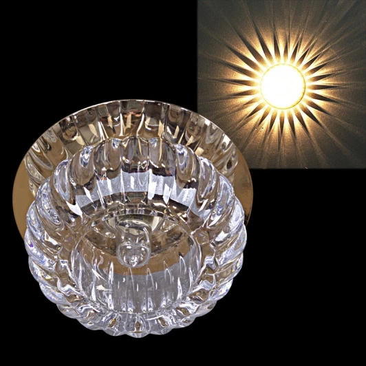 17247-9.0-001GS G9 GD Встраиваемый точечный светильник Reluce 17247-9.0-001GS G9 GD (220V, круглые)