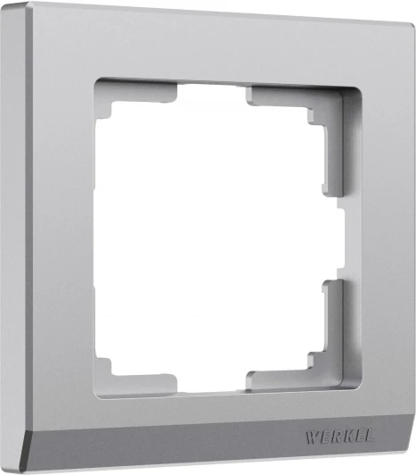 W0011865 Рамка на 1 пост (серебряный матовый) Werkel W0011865 (a063453)