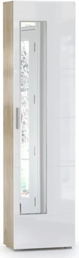 339717 Шкаф Mobi Лайн 08.122 дуб серый craft K 002 PW / белый глянец пвх 339717