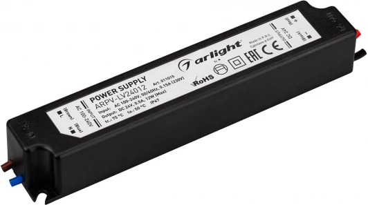 011015 Блок питания ARPV-LV24012 (24V, 0.5A, 12W) (IP67 Пластик) 011015 Arlight ARPV