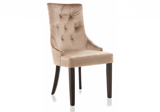 11138 Обеденный стул Woodville Elegance dark walnut / fabric beige 11138