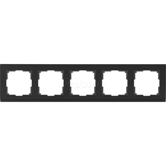 WL04-Frame-05-black Рамка на 5 постов Werkel Stark, черный