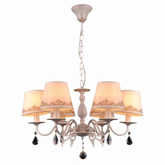 Biarritz 70038-6C IVORY GOLD Подвесная люстра Natali Kovaltseva Biarritz 70038-6C IVORY GOLD