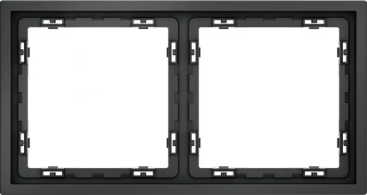 VLS100207 Рамка на 2 поста (графит) Voltum S70 VLS100207