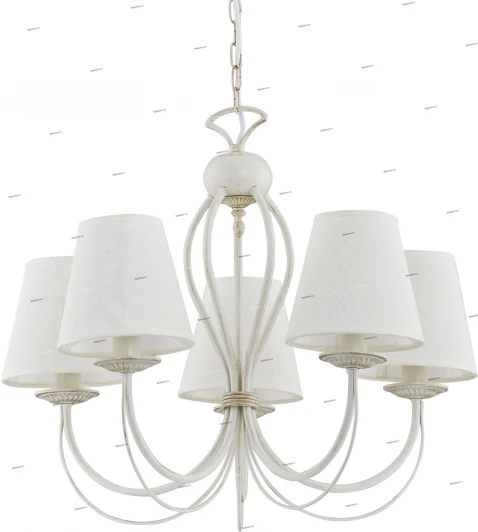 20915 Люстра подвесная Alfa Irma, 5 плафонов, белый