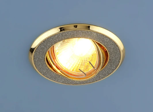 611 MR16 SL/GD серебряный блеск/золото Встраиваемый точечный светильник Elektrostandard 611 MR16 SL/GD серебряный блеск/золото