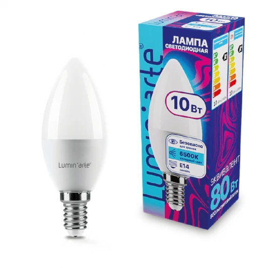 LSTD-C37-10W6KE14 Светодиодная лампа 10Вт 6500K E14 Lumin'arte LSTD-C37-10W6KE14